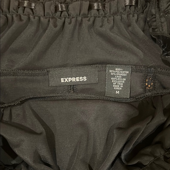 Express Black Ruched Bustier Camisole - Picture 3 of 4